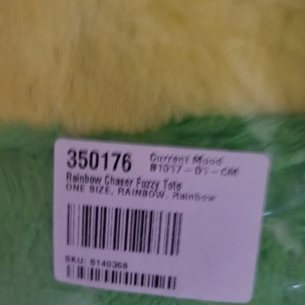 Rainbow Chaser Fuzzy Tote - Picture 2 of 2